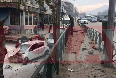 4 metreden aşağı uçtu!