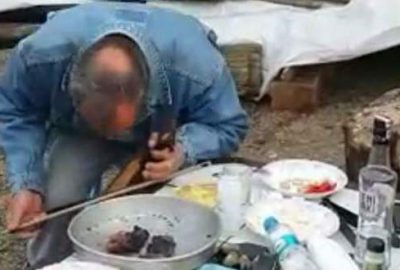 Kemençe çalarken öldü! Ölüm anı kamerada