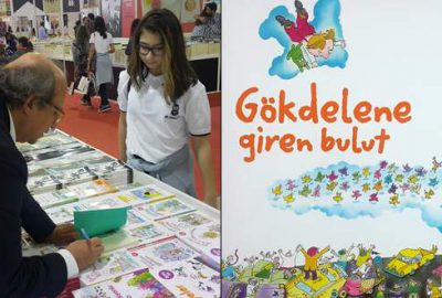 15. Bursa Kitap Fuarı'nda minik okurlarıyla buluşan yazar ve çizer