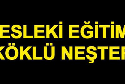 Mesleki eğitime köklü neşter