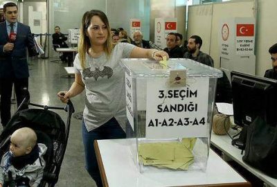 Yurtdışında 609 bin seçmen oy kullandı