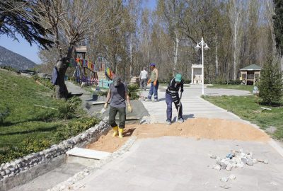 Şehit Ömer Halisdemir parkında iyileştirme çalışmaları başladı