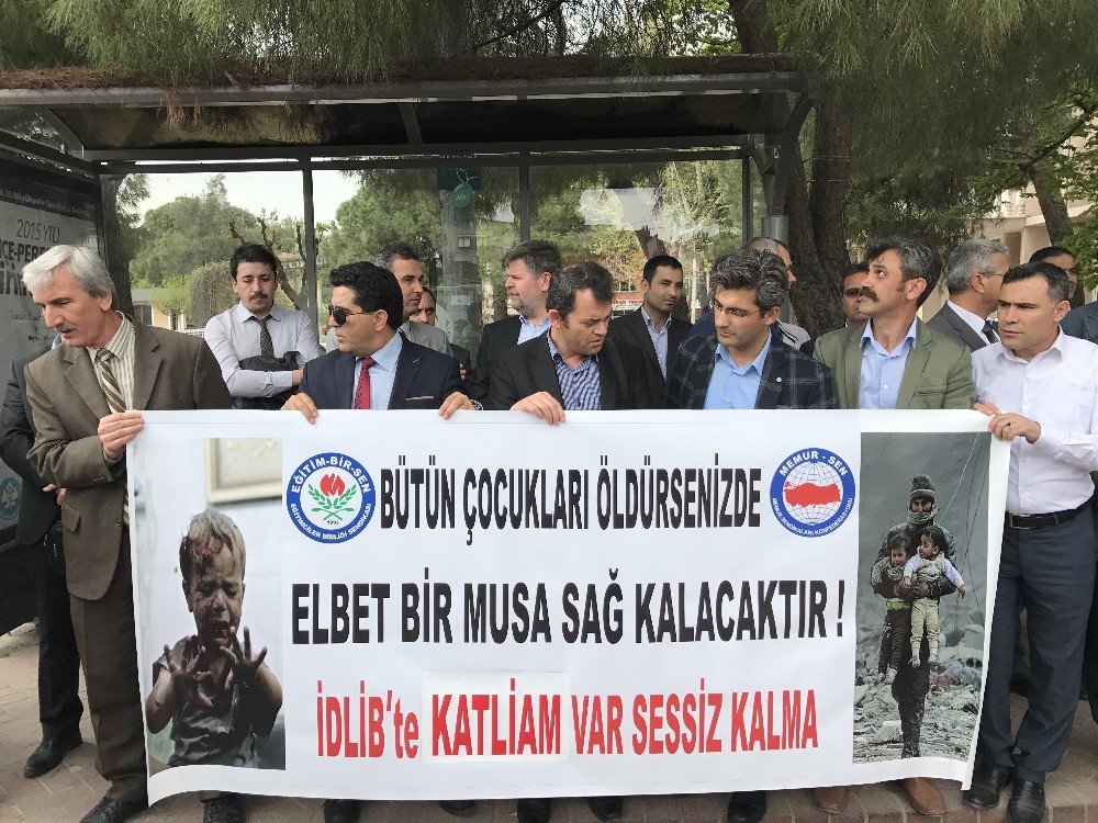 Akhisarlı STK’lar İdlib saldırısını kınadı