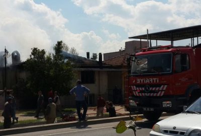 Aydın’da ikamet yangını