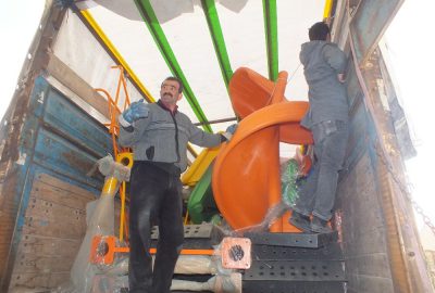 Kardeş belediyeden malzeme desteği