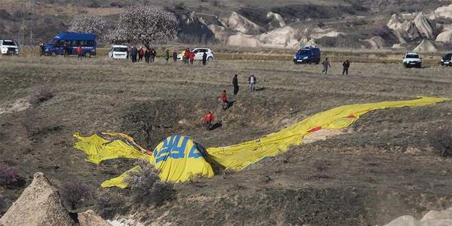 Kapadokya’da balon kazası: 1 ölü, 7 yaralı