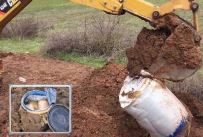 Topraktan tonlarca uyuşturucu çıktı