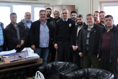 Davutkadı esnafından Polis’e ziyaret