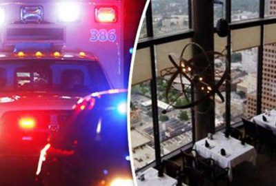 Dönen restoranda sıkışarak öldü