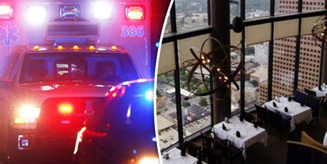 Dönen restoranda sıkışarak öldü