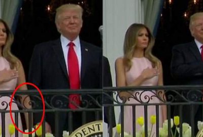 First Lady Trump’ı dürtükledi