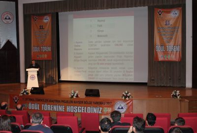 TÜBİTAK 11. Ortaokul Öğrencileri Kayseri Bölge Yarışması ödül töreni yapıldı