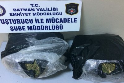 Batman’da 10 kilo 200 gram esrar ele geçirildi