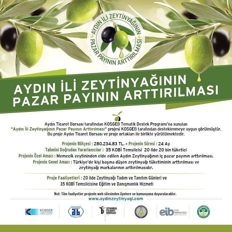 Aydın Ticaret Borsası, zeytinyağını Kocaeli’de tanıtacak