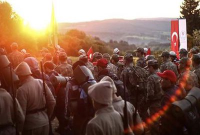 Gelibolu’daki ’57. Alay Vefa Yürüyüşü’ne binlerce genç katıldı