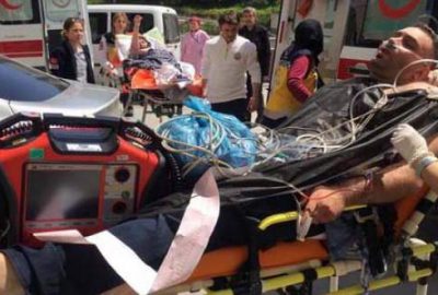 İş yerine 20 kişiyle silahlı saldırı