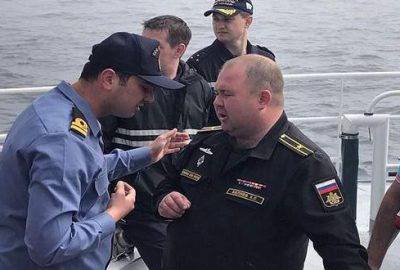 Batan Rus askeri gemisindeki mürettebat ülkelerine döndü