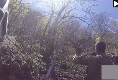 PKK’lı teröristlerin teslim olma anı görüntülendi