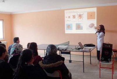 Öğrencilere Kırım Kongo kanamalı ateşi anlatıldı