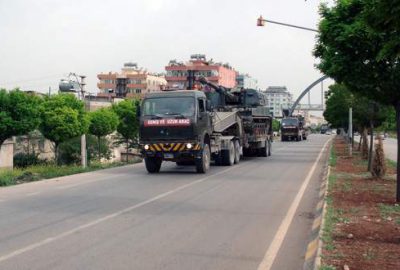 Suriye sınırına askeri sevkiyat