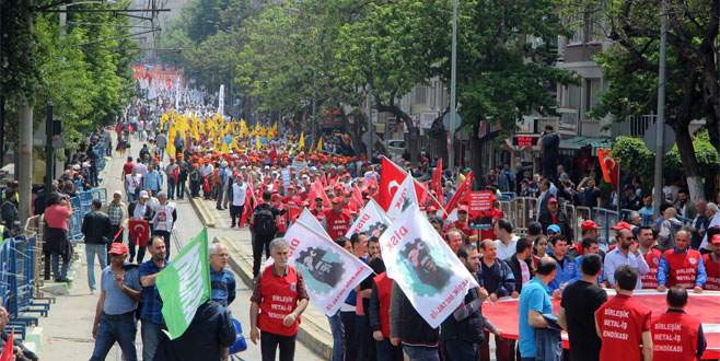 Bursa’da 1 Mayıs kutlamaları