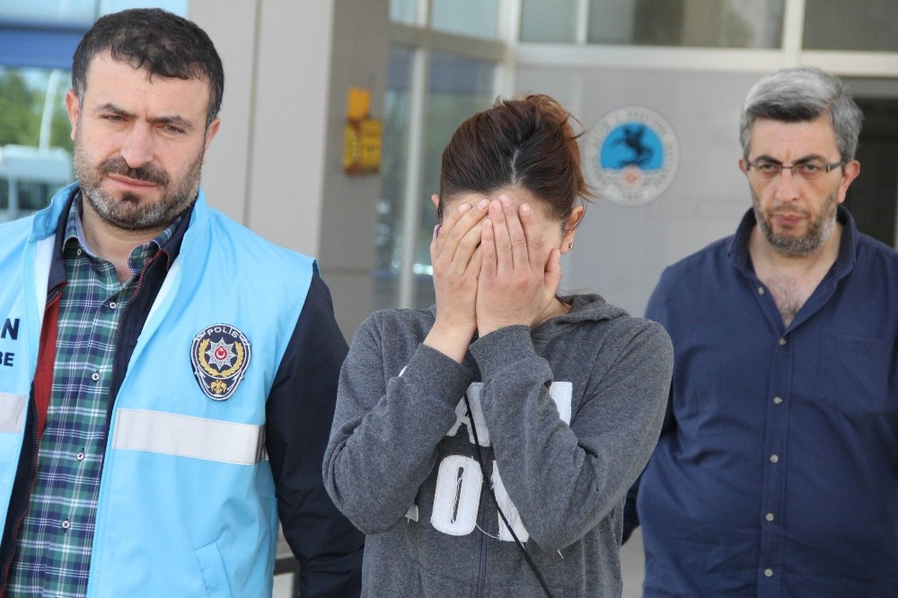 Evden hırsızlık yapan genç kadın yakalandı