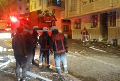 Apartman dairesinde patlama