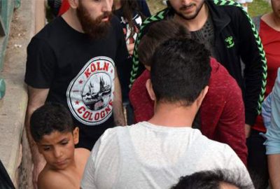 Suriyeli çocuğun Porsuk Çayı’na düşme anı kamerada