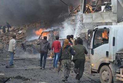 Azez’de bomba yüklü araçla saldırı