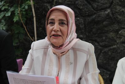 MHP’nin yeni Kadın Kolları başkanı Emine ulaş tanışma toplantısı düzenledi