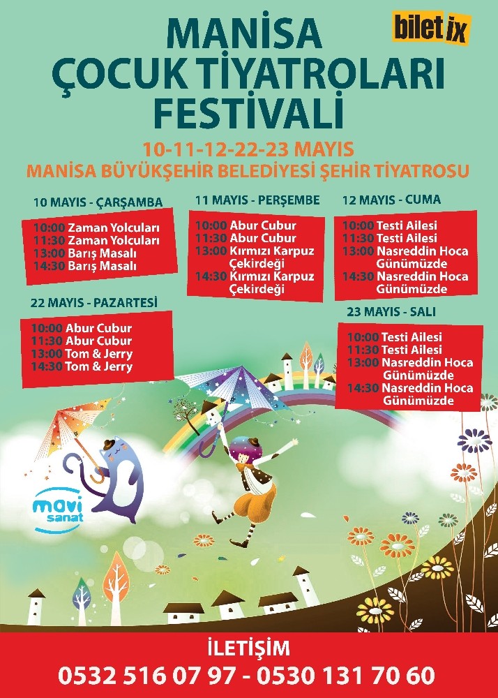 Manisa Çocuk Tiyatroları Festivali başlıyor