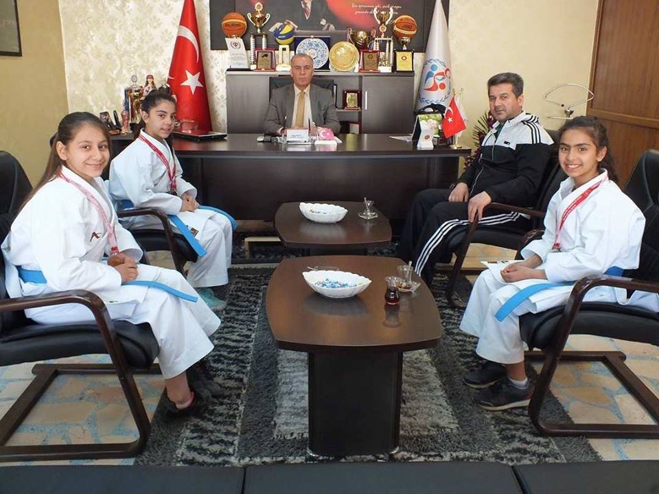 Şampiyon Karatecilerden Remzi Arkaltı’ya ziyaret