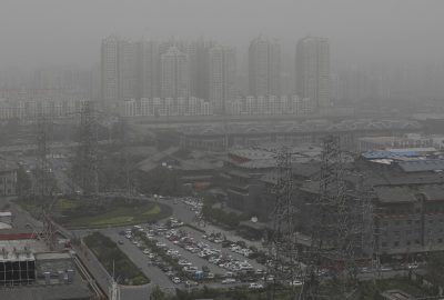 Çin’de kum fırtınası tüm bölgeyi sardı