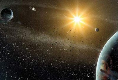 Irmak (Eridanus) Takımyıldızı'nın güneyindeki Epsilon Eridani yıldızı etrafında Güneş Sistemi'ne