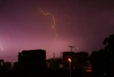 Bursa’da şimşeklerin dansı