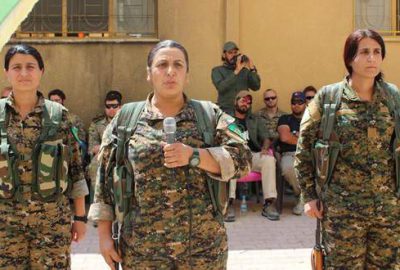ABD’li askerler YPG’lilerin yemin törenine katıldı