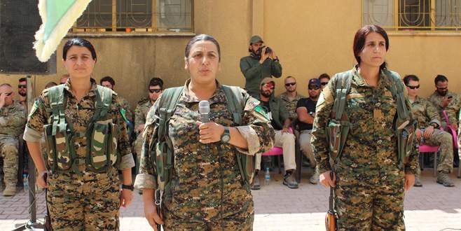 ABD’li askerler YPG’lilerin yemin törenine katıldı