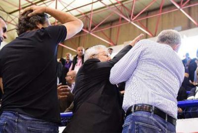 Basketbol maçı öncesi olay