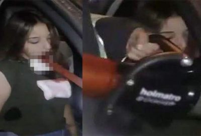 Trafik kazasında boğazına inşaat demiri saplandı