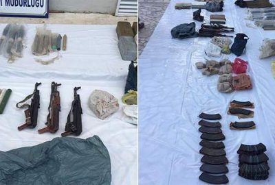Şırnak’ta PKK’ya ait silah ve mühimmat ele geçirildi