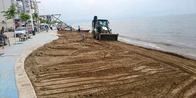 Bursa plajları yaza hazırlanıyor