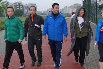 Sağlık için 10 bin adım attılar