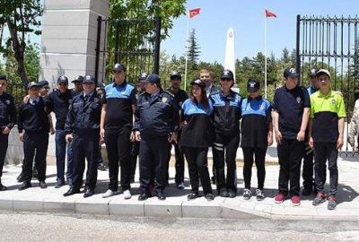 Aksaray'da bir grup zihinsel engelli, polislerle bir günlüğüne mesai arkadaşı