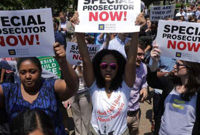 Trump’a Comey protestosu