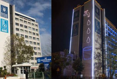 Hamza uyardı, binadaki çeşme figürüne kova eklendi