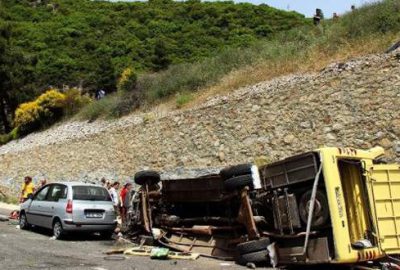 24 kişinin öldüğü kaza anı böyle görüntülendi