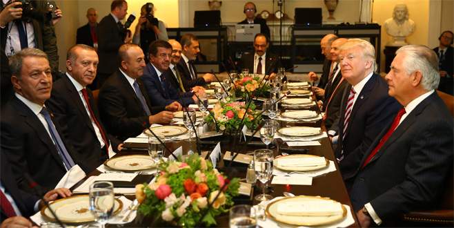 Erdoğan ABD’de onuruna verilen öğle yemeğine katıldı