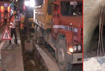 Metro kazısında kuyumcuya açılan tünel bulundu