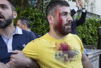 Washington’da PYD/PKK yandaşlarından izinsiz gösteri