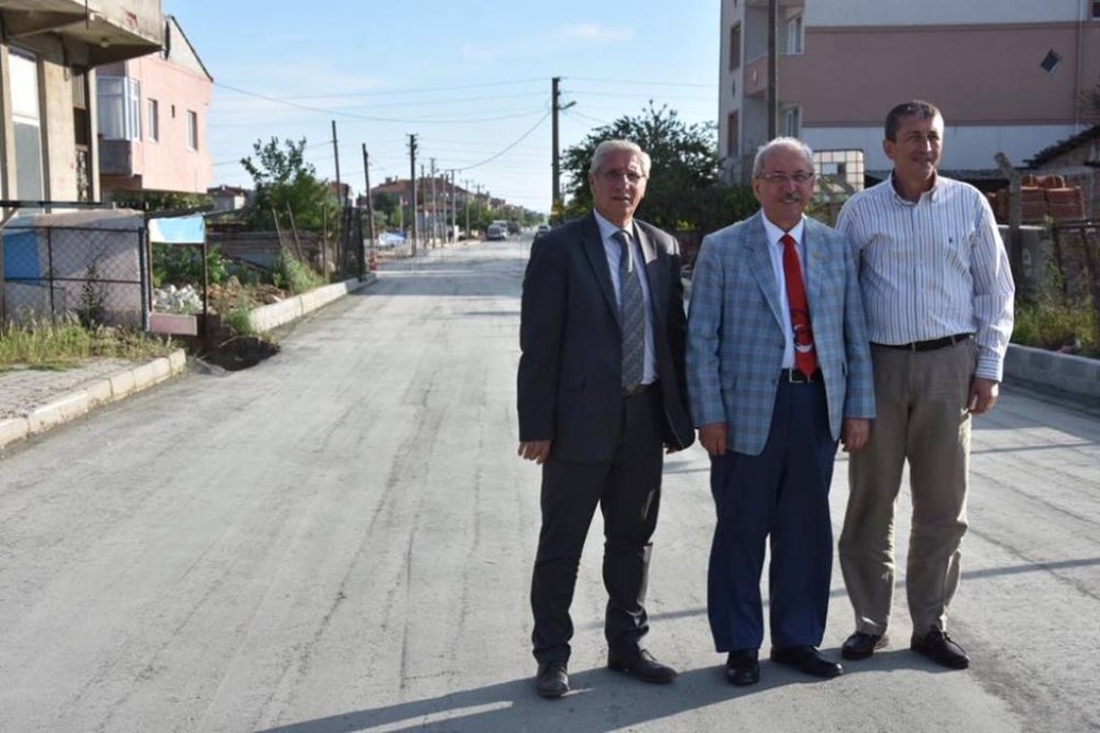 Başkan Albayrak yol yapım çalışmalarını inceledi